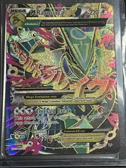Pokemon XY Roaring Skies Holo Full Art Ultra Rare Card M Rayquaza EX 105/108 - Image 1