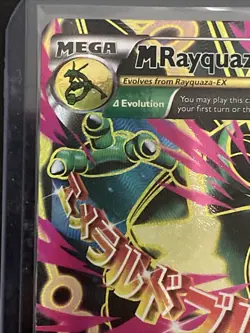 Pokemon XY Roaring Skies Holo Full Art Ultra Rare Card M Rayquaza EX 105/108 - Image 5
