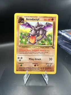 Pokemon TCG Aerodactyl Fossil, Unlimited Rare Card 16/62 - Image 1