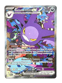 Team Rocket’s Crobat ex 234/182 Special Illustration Rare SIR Pokemon TCG Card - Image 1