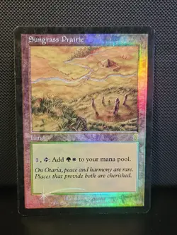 Sungrass Prairie FOIL Odyssey HP Land Rare CARD - Image 1