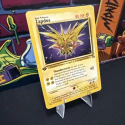 Pokemon Card Zapdos 30/62 Fossil 1st Edition Non Holo - LP - Image 2