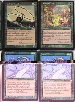 14 CARD LOT ,SURVIVAL OF THE FITTEST,LLANOWAR ELVES,SCALED WURMS,CRAW WURMS,++ - Image 5