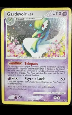 2007 Secret Wonders Gardevoir 7/132 Reverse Holo Rare + HOLO Pokemon Card - Image 1