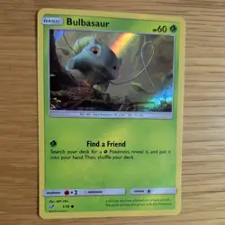 BULBASAUR 1/18 POKEMON CARD (DETECTIVE PIKACHU SET) HOLO - Image 3