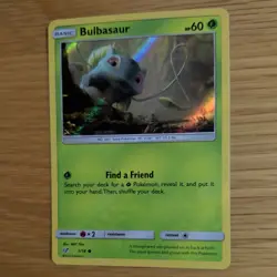 BULBASAUR 1/18 POKEMON CARD (DETECTIVE PIKACHU SET) HOLO - Image 4