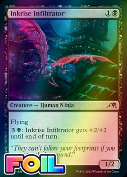 x1 Inkrise Infiltrator NEO MTG 100/302 FOIL COMMON M/NM 1x - Image 1