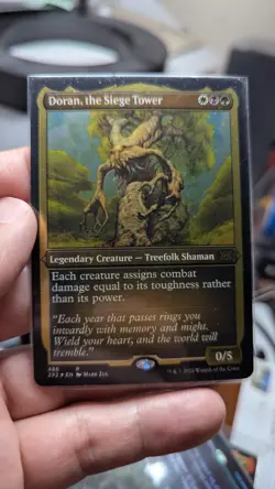 1x Doran The Siege Tower Foil Etched NM - MTG 2X2 Magic x1 - Image 1