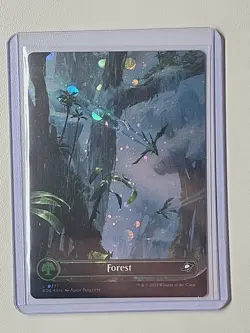 MTG Edge Of Eternities - Set of All Five Galaxy Foil Borderless Basic Lands - Image 2