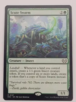 Scute Swarm R Commander: Duskmourn: House of Horror 197 NM MTG Magic - Image 1