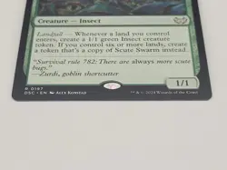 Scute Swarm R Commander: Duskmourn: House of Horror 197 NM MTG Magic - Image 2
