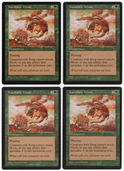Katabatic Winds x4 4x RESERVED LIST 1997 Visions PLAYSET Enchantment MTG NM AZ1 - Image 1