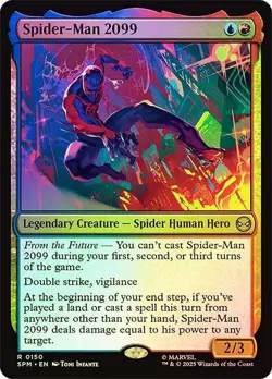 1x NM Foil Spider-Man 2099 - Marvel's Spider-Man [MTG] pack fresh - Image 1