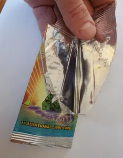 Two Empty Vintage Booster Pack Wrappers Pokemon Gym Heroes LT Surge and Erika - Image 3