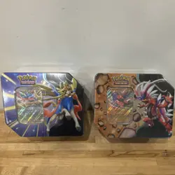 Pokemon Slashing Legends Tin Box Set (2) Zacian Koraidon Promo - Image 1