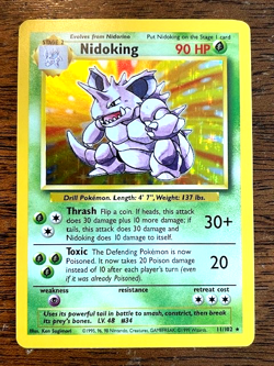 Pokemon Nidoking Base Set 11 Holo 1999-2000 Rare - Image 1