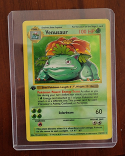 Pokemon TCG - 1st Edition Venusaur - Shadowless Holo - Base TCG 15/102 - Image 1