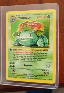 Pokemon TCG - 1st Edition Venusaur - Shadowless Holo - Base TCG 15/102 - Image 2