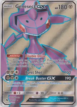 Genesect GX - 204/214 - Full Art Ultra Rare NM, English Pokemon Lost Thunder - Image 1