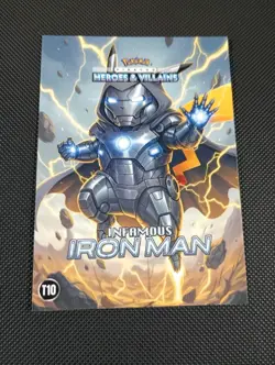 Iron Man (Pikachu) #T10 Window Holo - Heros & Villains Flash Edition Pokemon - Image 1