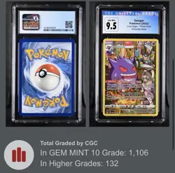Pokemon CGC 9.5 Now 10 Gengar TG06/TG30 Swsh11: Lost Origin Trainer Gallery - Image 3