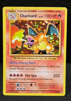 Charizard 11/108 Holo Rare 2016 Pokemon XY Evolutions MP-HP - Image 1
