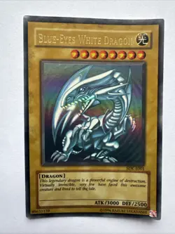 Yu-Gi-Oh! Blue-Eyes White Dragon SDK-E001 – Unlimited – Ungraded LP - Image 1