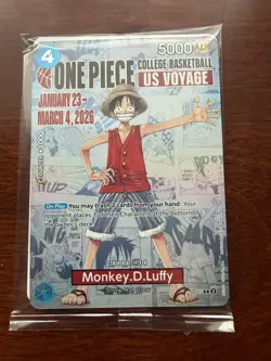 Monkey.D.Luffy (055) (College Basketball US Voyage) P-055 One Piece Promotion... - Image 1