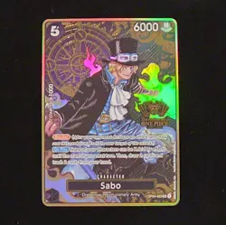 One Piece TCG Sabo 2nd Anniversary (OP04-083) NM, Foil English - Image 1