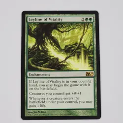 MTG Leyline of Vitality Core Set 2011 LP Magic The Gathering Card Enchantment - Image 1