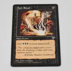 MTG Dark Ritual - Mirage Magic The Gathering Card Vintage Black Mana Ramp 1996 - Image 1