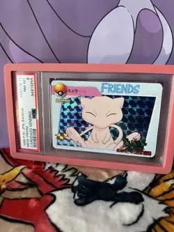 Pokemon Card Mew Carddass Vending Prism Movie 17 Holo 1998 Anime Japanese PSA 8 - Image 1