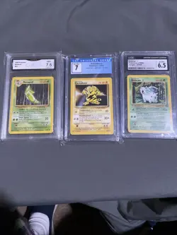 Lot Of 3 Graded Pokemon Cards CGC PSA - 3 1999 pokemon Cards - 6.5, 7, 7.5 - Image 1