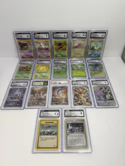 Pokemon TCG Lot Of 16 Graded cgc Cards And 1 PSA 9 Slab - Image 1