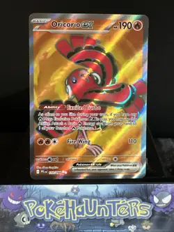 Pokemon Card Oricorio Ex 110/094 Phantasmal Flames Full Art Holo Rare NM - Image 1