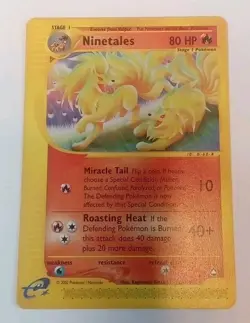 Pokemon Tcg Ninetales Regular Rare 25/147 Aquapolis LP - Image 1
