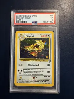 2000 Pokemon Base Set II - #14 Pidgeot-Holo PSA 5 - Image 1