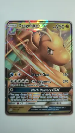 Pokemon TCG Sun & Moon Dragonite GX 152/236 Sm-Unified Minds Holo - Image 1