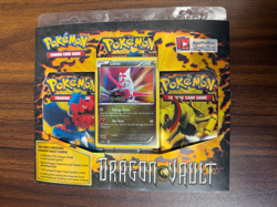 2012 POKEMON DRAGON VAULT LATIAS PROMO 3 PACK BLISTER NEW SEALED RARE - Image 1