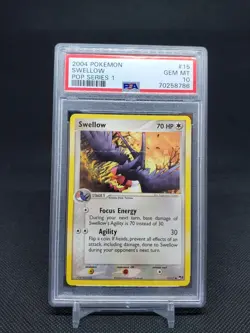 2004 Swellow 15/17 Pop Series 1 PSA 10 GEM MT Pokemon TCG - Image 1