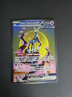 Pokemon TCG Iron Crown ex 206/162 Temporal Forces Special Illustration Rare NM - Image 1
