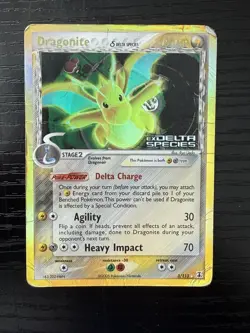 Pokemon TCG Dragonite Reverse Holo Rare Delta Species 3/113 - Image 1