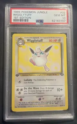 Pokemon Wigglytuff Jungle #32 1st Ed. PSA 10 – Vintage Holo – Clean Slab - Image 4