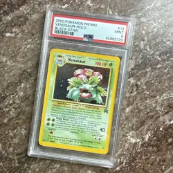 2000 POKEMON PROMO BLACK STAR #13 VENUSAUR-HOLO PSA 9 - Image 1