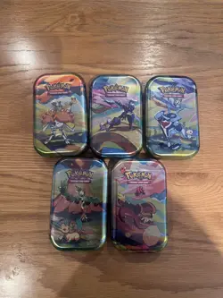 Pokemon TCG - Scarlet and Violet Vibrant Paldea Mini Tins Set (5 Tins) - Image 1