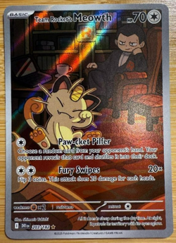 Team Rocket's Meowth #203 Pokemon Destined Rivals - Image 1