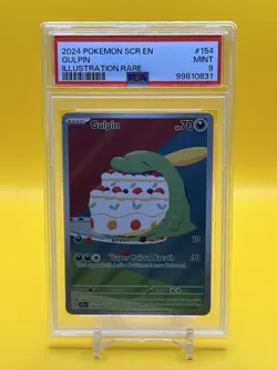 2024 POKEMON SCR EN-STELLAR CROWN ILLUSTRATION RARE #154 GULPIN PSA 9 - Image 1