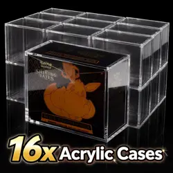16 x Pokemon Elite Trainer Box ETB Acrylic Case – Magnetic, Display Protector - Image 1