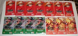14 One Piece OP-13 OP-12 PRB-02 Sleeved Booster Packs New Sealed Lot - Image 1