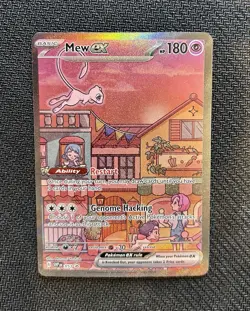 Mew ex SVP 053 Pokemon TCG Scarlet Violet 151 Black Star Promo Full Art Card - Image 1